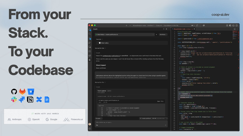 From your Stack. To your Codebase.